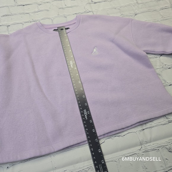 Kangol Women's Cropped Crewneck Sweatshirt Medium Born British - Picture 5 of 9